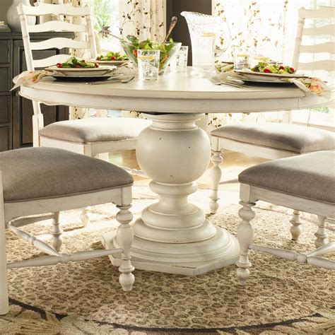 Caroline round pedestal dining table, tuscany finish, 48 round by james+james. 25 Best Ideas Johnson Round Pedestal Dining Tables ...