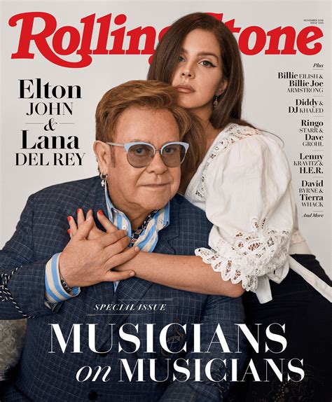 Lana Del Rey And Elton John On The Cover Of The November Issue Of Rolling Stone Magazine Lanadelrey