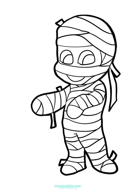 Halloween mummy coloring pages | Halloween coloring pages, Halloween