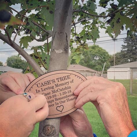 Memorial Plaque For Tree Memorial Tree Tags Tree Dedication Etsy