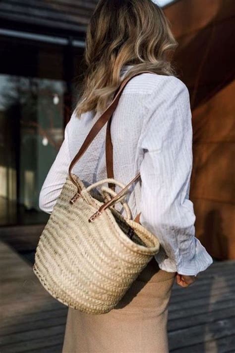 34 Catchy Bags Ideas To Carry This Summer Straw Bag Basket Bag Style