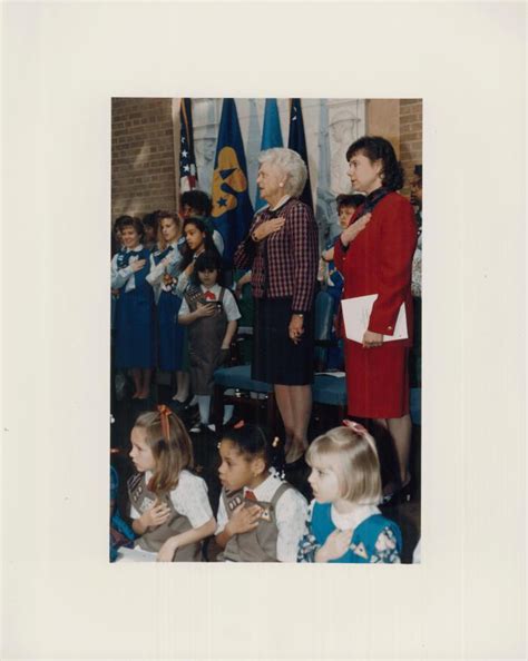 Girl Scouts Of The Usa Archival Item First Lady Barbara Bush Makes