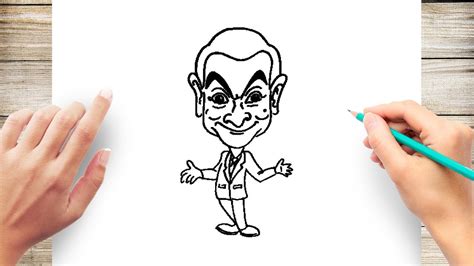 How To Draw Mr Bean Step By Step Youtube