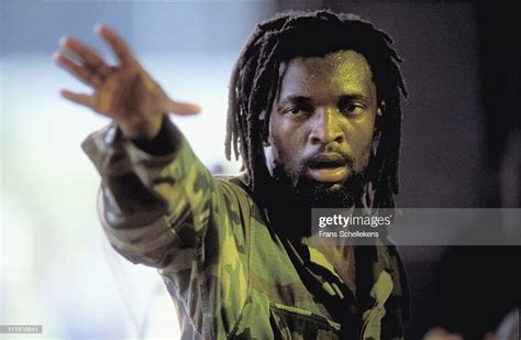 South African Singer Lucky Dube Performs At Africa Festival In Delft