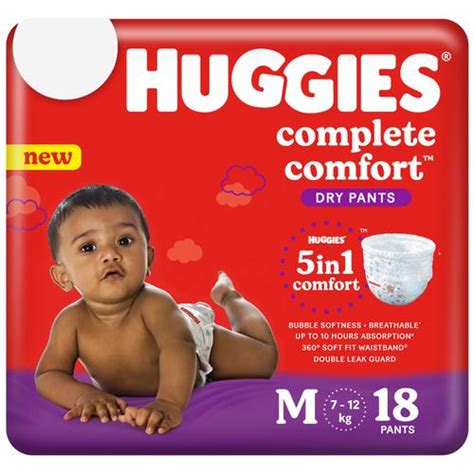 Buy Huggies Complete Comfort Dry Pants Medium M Size Baby Diaper