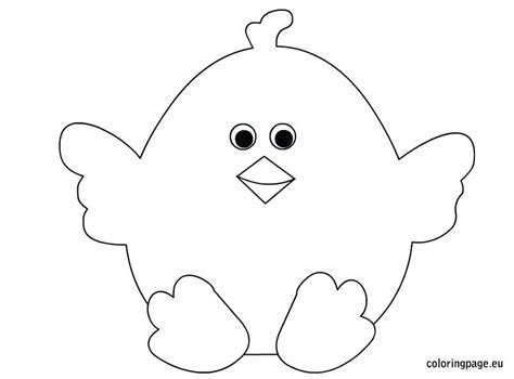 Baby Chick Coloring Pages At Free Printable