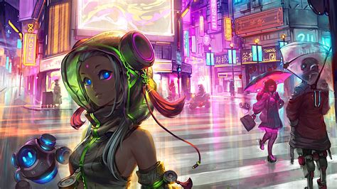3840x2160 Anime Cyberpunk Scifi City 4k Hd 4k Wallpapers Images