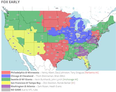 Nfl Coverage Maps For Week 15 Nfl News Rumors And Opinions