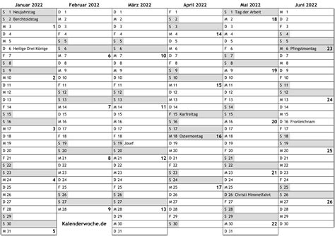Schau dir unsere auswahl an kalender & jahresplaner an, um die tollsten einzigartigen oder spezialgefertigten, handgemachten stücke aus unseren shops zu finden. Kalender 2022 mit Kalenderwochen und Feiertagen in Schweiz ...