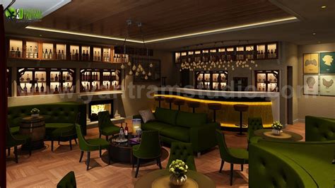 Bar And Restaurant Interior Design By Yantram 3d Interior Rendering