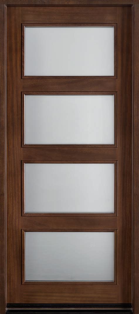 Modern Exterior Doors Contemporary Series Solid Wood