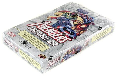 marvel avengers kree skrull war trading cards hobby box upper deck