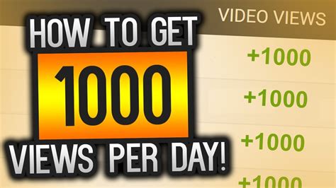 How To Get 1000 Views Per Day On Youtube With Proof Youtube