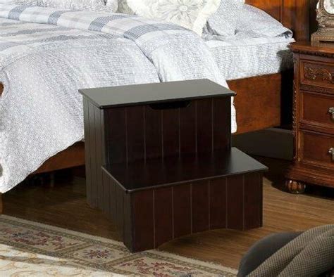 Maybe you would like to learn more about one of these? Large Cherry Finish Wood Bedroom Step Stool w/