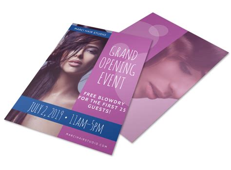 Hair Salon Grand Opening Specials Flyer Template