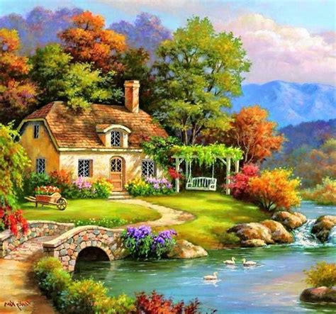 Crea ilustraciones originales, transforma fotos en bonitos cuadros o elige un paquete de actividades que te ayude a ponerte en marcha al instante. Paisajes | Paisaje para pintar, Cuadros de paisajes ...
