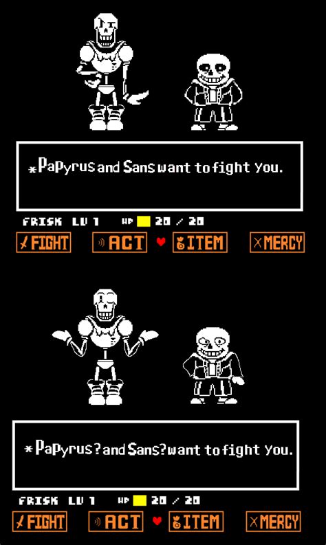 Papyrus And Sans View Swap And Body Swap By Giorgiathefox On Deviantart