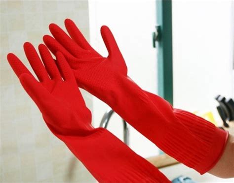 Ilh Rubber Latex Dish Washing Cleaning Long Gloves Household Kitchen Glove Walmart Com