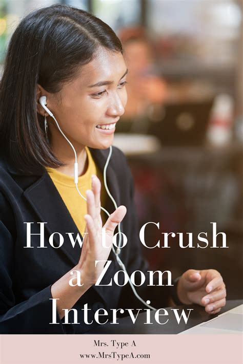How to Crush a Zoom Interview - Mrs Type A | Interview skills