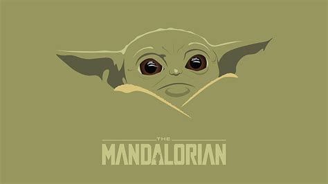 Baby Yoda Minimalist Star Wars Mandalorian Minimalist Hd Wallpaper