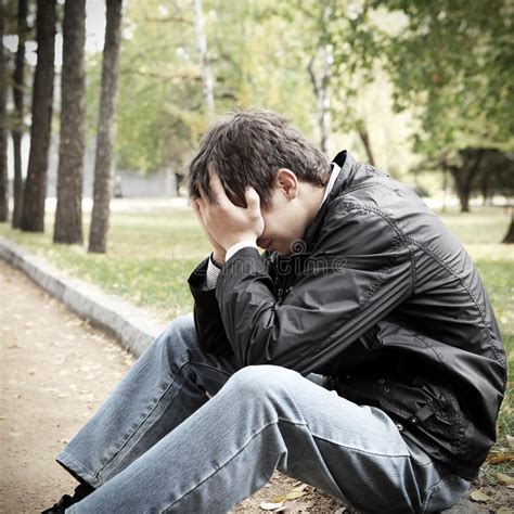 Sad Young Man Stock Image Image Of Lonely Dismal Crying 47201141