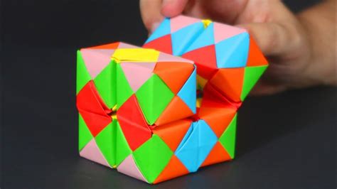 C Mo Hacer Un Cubo Infinito De Papel Manualidades Origami Manualidades