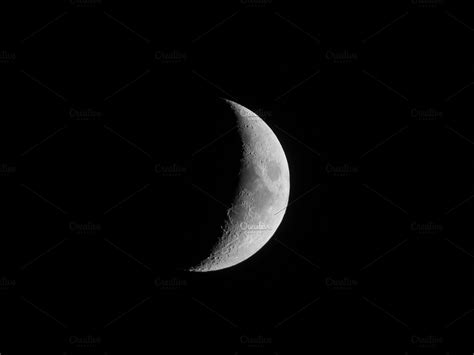 Waxing Crescent Moon High Quality Stock Photos
