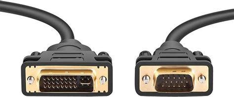premiumcord dvi vga connection cable 3 m dvi i 24 5 vga 15 pin male to male cable for pc