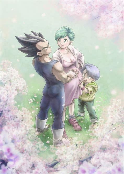 Vegeta Bulma And Trunks Dragon Ball And 1 More Drawn By Uirina