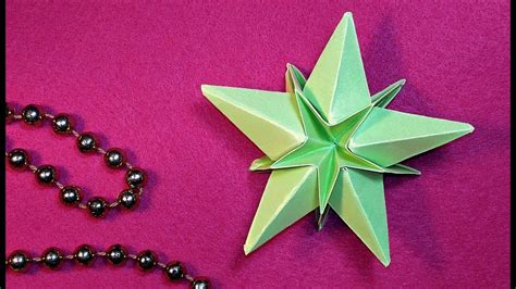 christmas ornament origami star easy tutorial paper star for christmas tree or table