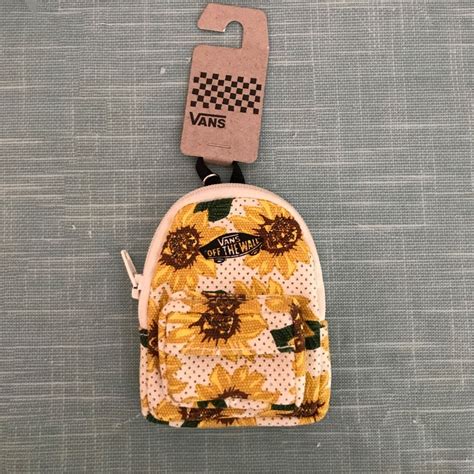 Rare Vans Sunflower Print Backpack Keychain,New | Rare ...