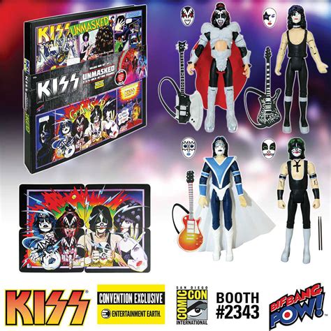 Exclusive Kiss Unmasked Deluxe Action Figure Set At Comic Con 2016 Metal Life Magazine
