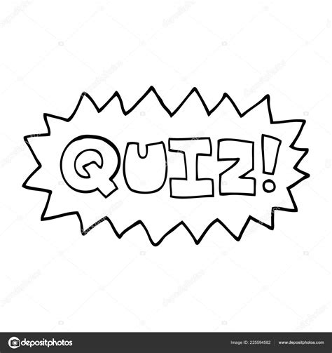 Line Drawing Cartoon Quiz Symbol Stock Vector Image By ©lineartestpilot