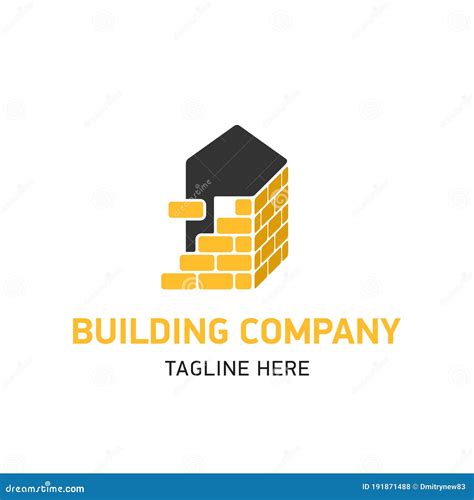 Logotipo Vectorial Para La Identidad De La Empresa Constructora