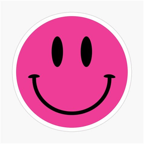 Pink Smiley Sticker By Vonkhalifa15 Cute Patterns Wallpaper Preppy