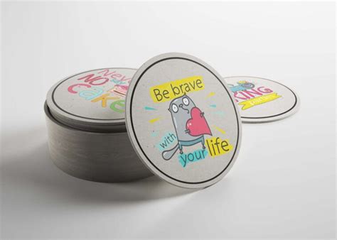 Download 7 Free Round Coaster Mockup for Branding Project - Smashfreakz