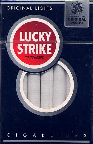 Lucky Strike Luckies An American Original Ultra Lights Cigarettes Hard Box