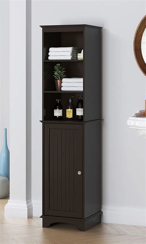 Buy Spirich Home Freestanding Storage Cabinet With Three Tier Shelves