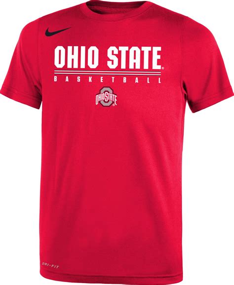 Nike Youth Ohio State Buckeyes Scarlet Legend Basketball T Shirt With