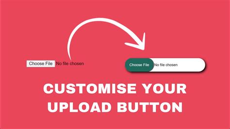 How can i achieve this functionality? CUSTOM UPLOAD BUTTON | INPUT TYPE = FILE | HTML | CSS ...