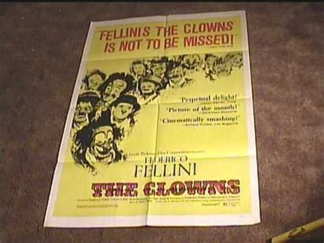 Clowns 1970 Orig Movie Poster Fellini Rare Ebay