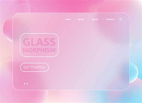 3d Trendy And Futuristic Glass Morphism Website Landing Page Template