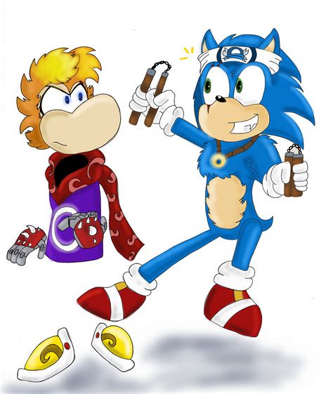 Rayman And Sonic By Miller7751 On Deviantart