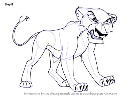 Learn How To Draw Zira From The Lion King 2 Simbas Pride The Lion