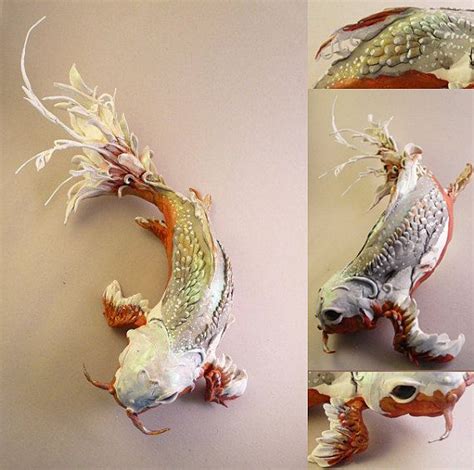 Custom Order Koi Pair Fish Sculpture Koi Art Fish Artwork