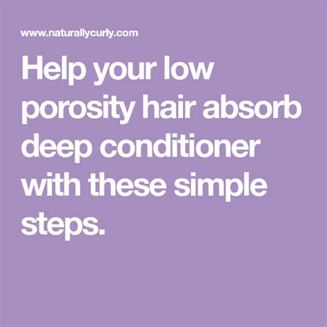 Found this out the hard way. How to Deep Condition Low Porosity Hair | Low porosity ...