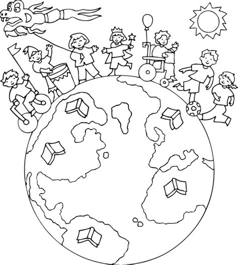 Dibujos Infantiles Del Día De La Tierra Para Descargar Imprimir Y