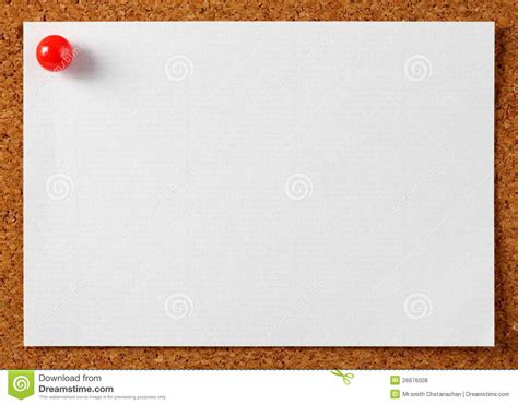 Note Memo Paper With Red Pin Royalty Free Stock Photos Image 26676008