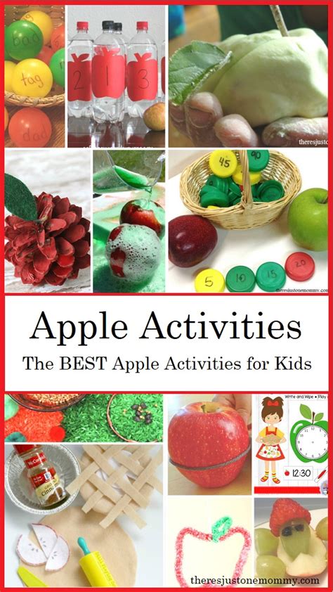 Apple Activities For Kids Theres Just One Mommy