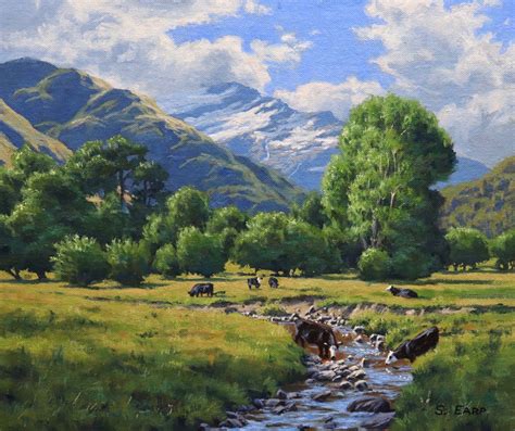How To Paint A Rural Mountain Scene — Samuel Earp Artist